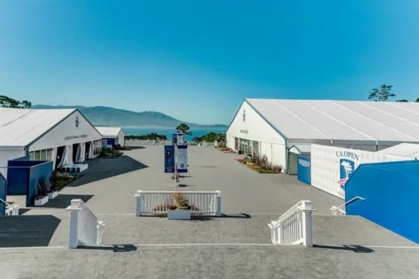 Two large A-Frame Tents at US Open